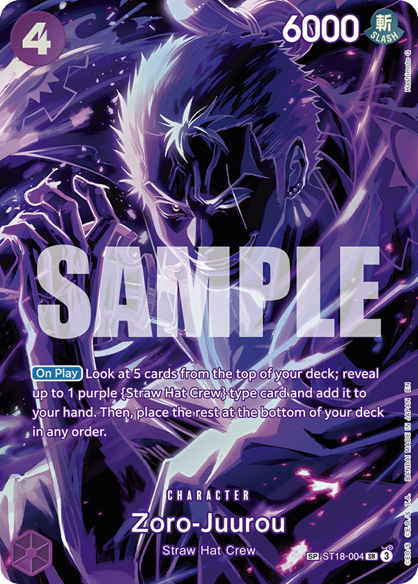 ST18-004 - Zoro-Juurou (SR) (Alt Art) (Special Card)