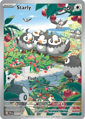 221/198 - Starly (Illustration Rare)