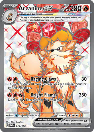 224/198 - Arcanine Ex (Ultra Rare)