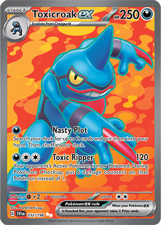 232/198 - Toxicroak Ex (Ultra Rare)