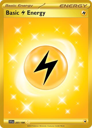 257/198 - Basic Lightning Energy (Hyper Rare)