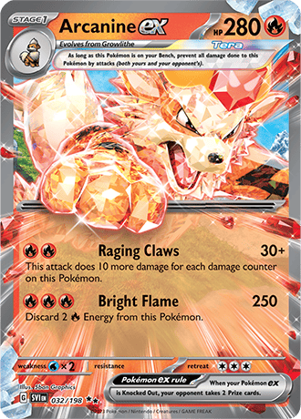 032/198 - Arcanine Ex