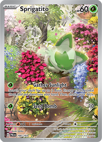 196/193 - Sprigatito (Illustration Rare)