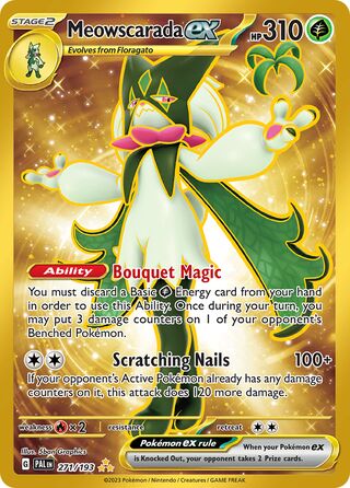 271/193 - Meowscarada Ex (Hyper Rare)