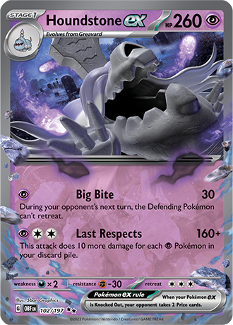 102/197 - Houndstone Ex