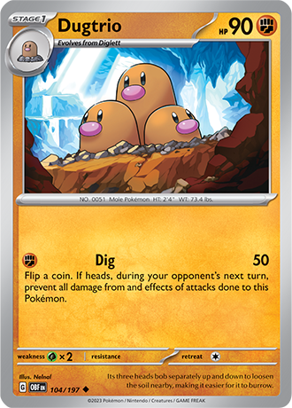 104/197 - Dugtrio