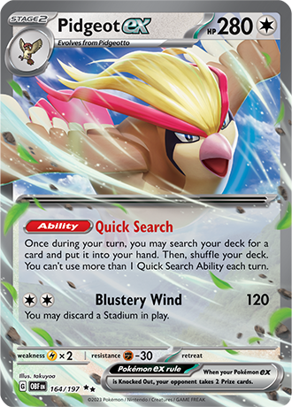 164/197 - Pidgeot Ex