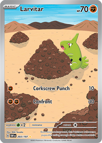 203/197 - Larvitar (Illustration Rare)