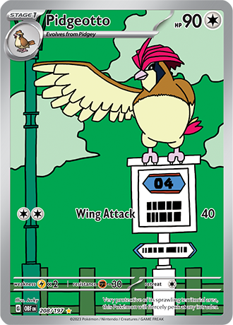 208/197 - Pidgeotto (Illustration Rare)