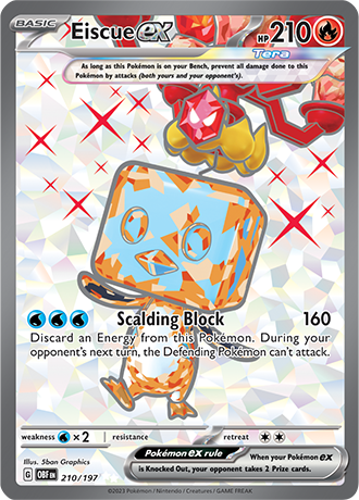 210/197 - Eiscue Ex (Ultra Rare)