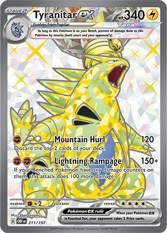 211/197 - Tyranitar Ex (Ultra Rare)