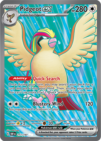 217/197 - Pidgeot Ex (Ultra Rare)