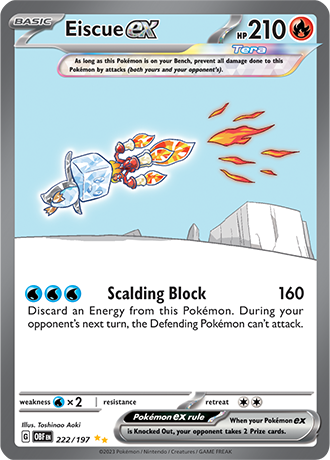 222/197 - Eiscue Ex (Special Illustration Rare)