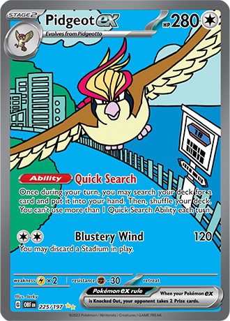 225/197 - Pidgeot Ex (Special Illustration Rare)