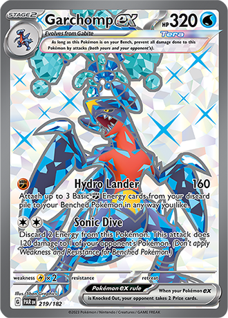 219/182 - Garchomp Ex (Ultra Rare)