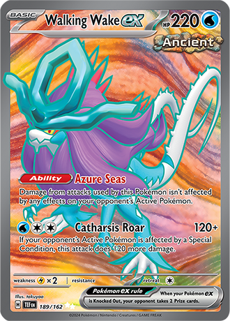 189/162 - Walking Wake Ex (Ultra Rare)