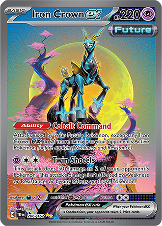 206/167 - Iron Crown Ex (Special Illustration Rare)
