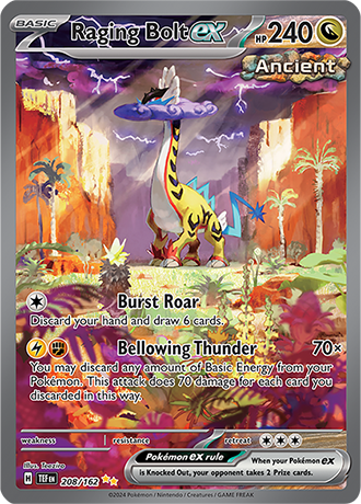 208/167 - Raging Bolt Ex (Special Illustration Rare)