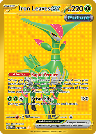 213/167 - Iron Leaves Ex (Hyper Rare)