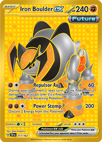 217/167 - Iron Boulder Ex (Hyper Rare)