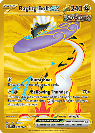 218/167 - Raging Bolt Ex (Hyper Rare)