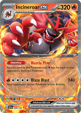 034/162 Incineroar Ex
