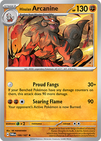 100/167 - Hisuian Arcanine