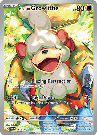 181/167 - Hisuian Growlithe (Illustration Rare)