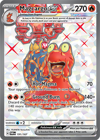191/167 - Magcargo Ex (Ultra Rare)