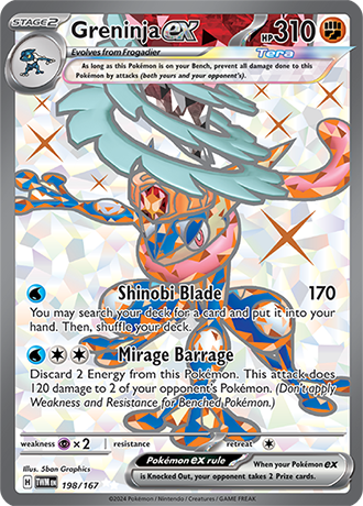 198/167 - Greninja Ex (Ultra Rare)