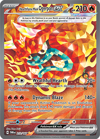 212/167 - Hearthflame Mask Ogerpon Ex (Special Illustration Rare)