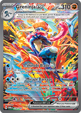 214/167 - Greninja Ex (Special Illustration Rare)