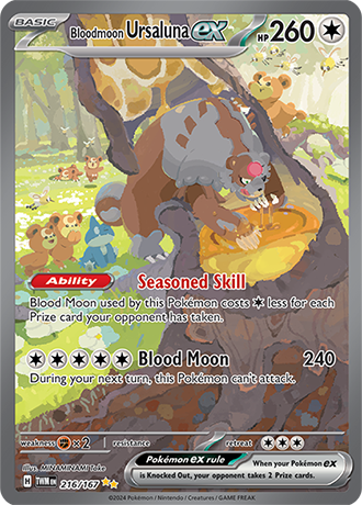 216/167 - Bloodmoon Ursaluna Ex (Special Illustration Rare)