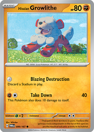 099/167 - Hisuian Growlithe