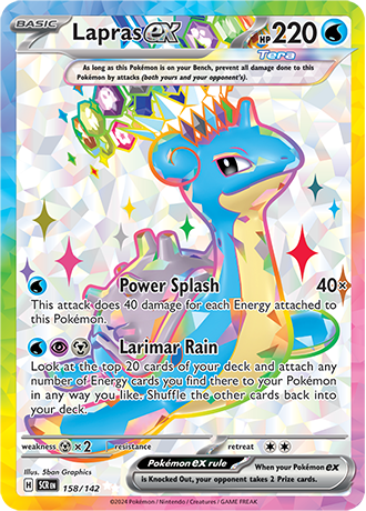 158/142 - Lapras Ex (Ultra Rare)