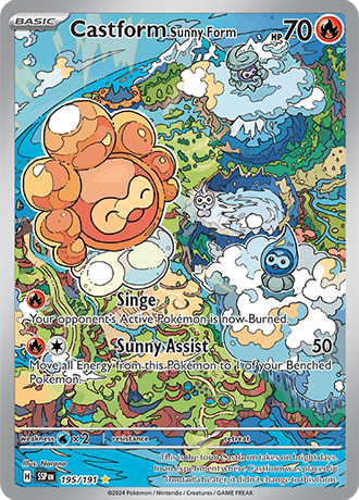 195/191 - Castform Sunny Form (Illustration Rare)