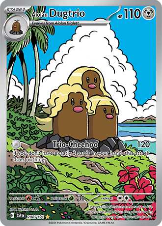 208/191 - Alolan Dugtrio (Illustration Rare)