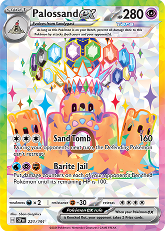 221/191 - Palossand Ex (Ultra Rare)
