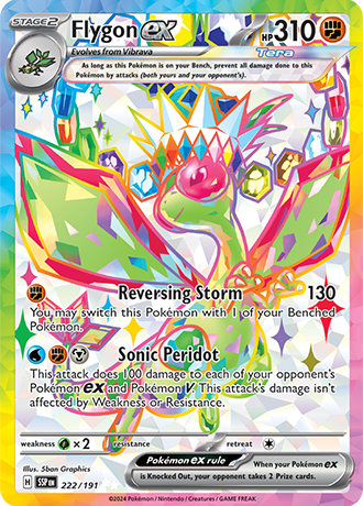 222/191 - Flygon Ex (Ultra Rare)