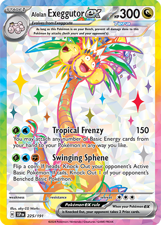 225/191 - Alolan Exeggutor Ex (Ultra Rare)