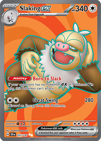227/191 - Slaking Ex (Ultra Rare)
