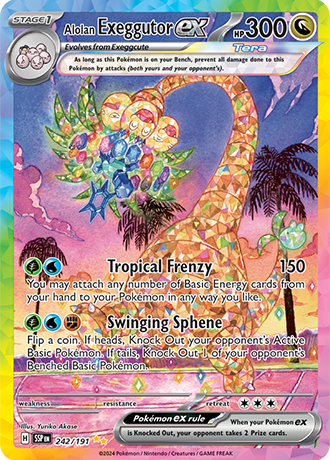 242/191 - Alolan Exeggutor Ex (Special Illustration Rare)