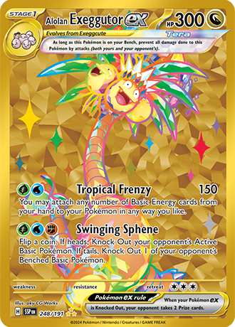 248/191 - Alolan Exeggutor Ex (Hyper Rare)