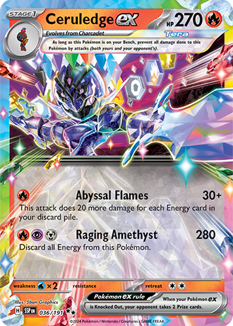 036/191 - Ceruledge Ex