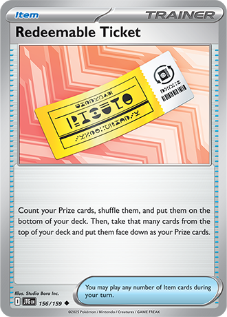 156/159 - Redeemable Ticket