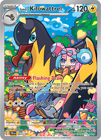 163/159 - Iono's Kilowattrel (Illustration Rare)