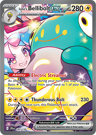 183/159 - Iono's Bellibolt Ex (Special Illustration Rare)