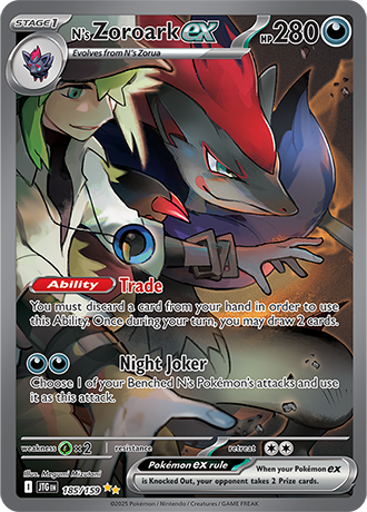 185/159 - N's Zoroark Ex (Special Illustration Rare)
