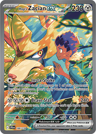 186/159 - Hop's Zacian Ex (Special Illustration Rare)