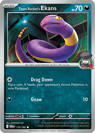 112/182 - Team Rocket's Ekans